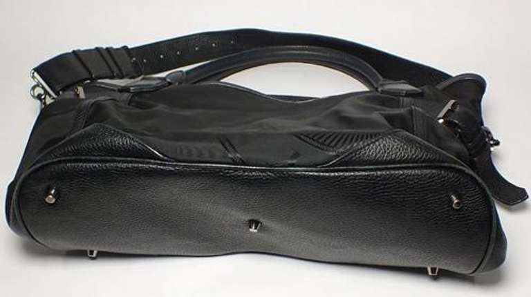 Burberry canvas black leather purse