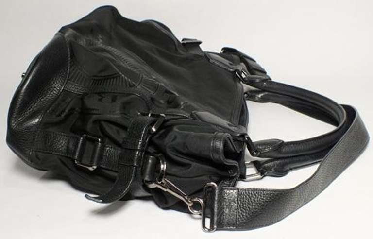 Burberry canvas black leather purse