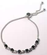 Glittering Blue Sapphire Bracelet in Sterling Silver