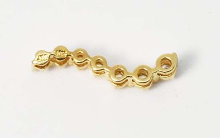 Cute Seven Diamond Pendant in 10K