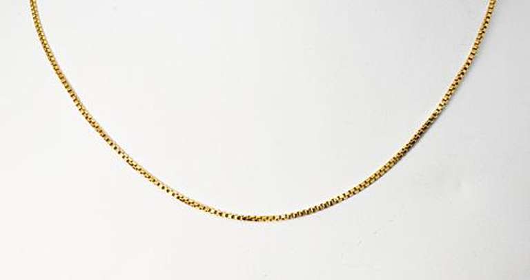 Delightful Box Link Chain in 14K Yellow Gold