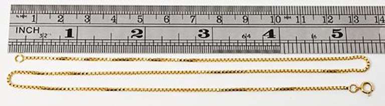 Delightful Box Link Chain in 14K Yellow Gold