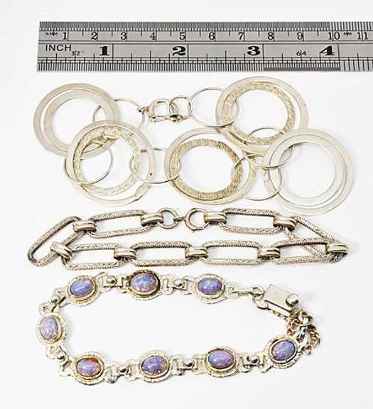 A Trio of Fun Bracelets in .925 Silver