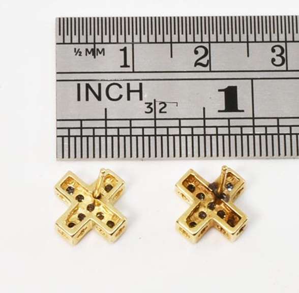 Cute Diamond Kisses Earrings in 10K Yellow Gold