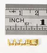 Tasteful Three Diamond Pendant in 14K