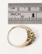 Modern Multi-Diamond Ring in 10K White Gold