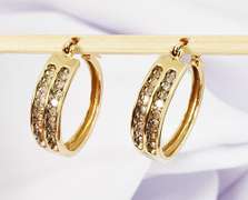 Classy Channel Set Diamond Earrings in 10K