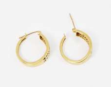 Classy Channel Set Diamond Earrings in 10K