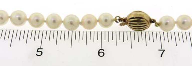 Elegant 14kt YG Fresh Water Pearl Necklace