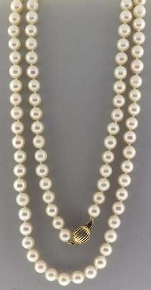 Elegant 14kt YG Fresh Water Pearl Necklace