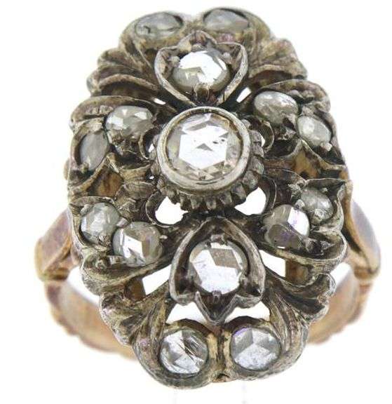 Antique Rose Cut Diamond Ring