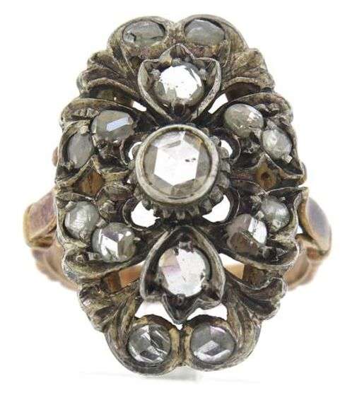 Antique Rose Cut Diamond Ring