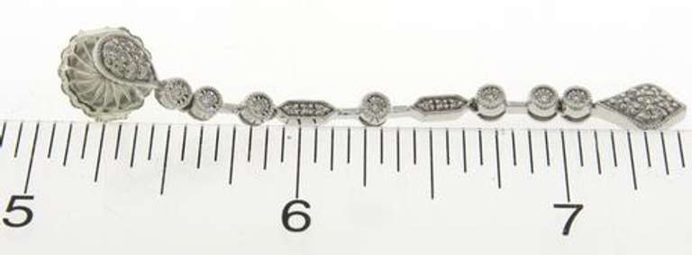 Dazzling .45ctw Diamond Milgrain Drop Earrings