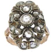 Antique Rose Cut Diamond Ring