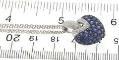 Charming White Gold Sapphire & Diamond Necklace