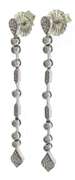 Dazzling .45ctw Diamond Milgrain Drop Earrings
