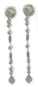 Dazzling .45ctw Diamond Milgrain Drop Earrings