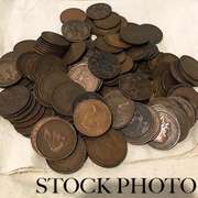 150 Assorted British Copper Pennies