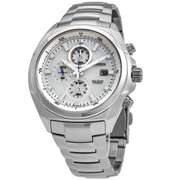 New Mens Citizen Eco-Drive Chronograph w Blue Accents