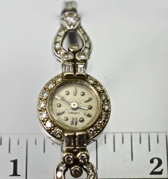 Collectible 14K Longines Reverse Wind Watch