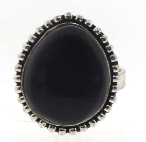 Silver tone Gemstone Ring