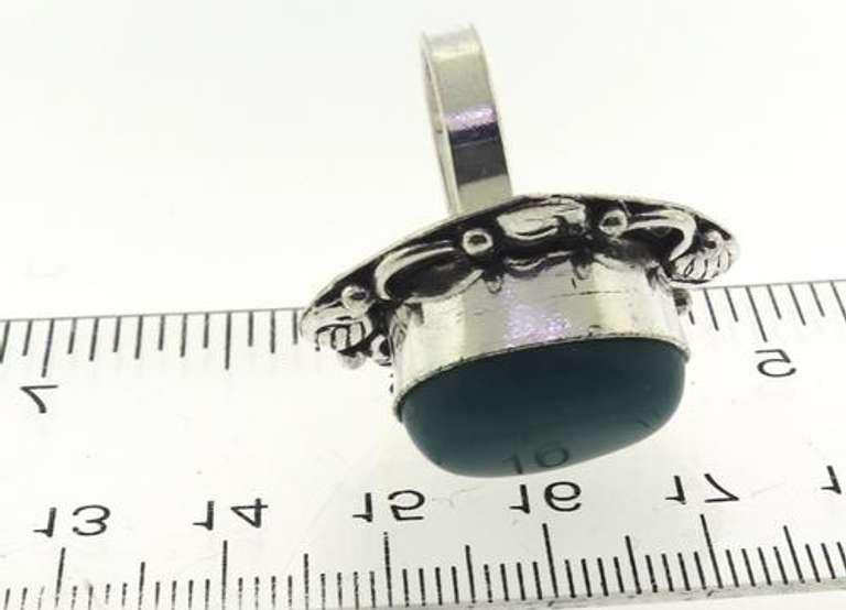 Silver tone Gemstone Ring