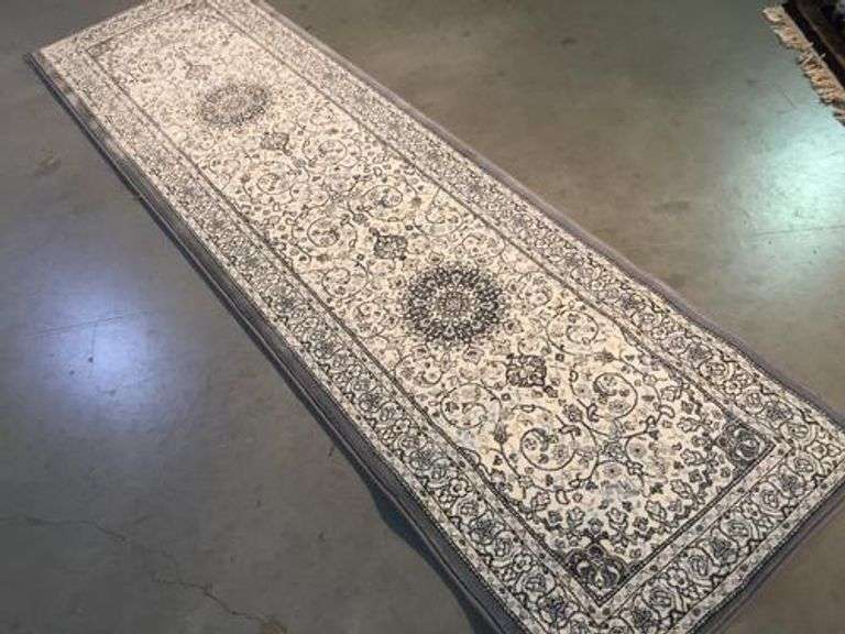Vintage Euro Reproduction Medallion Design 8ft Runner