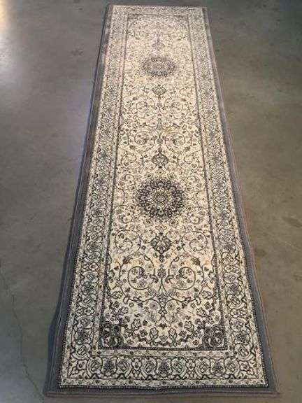 Vintage Euro Reproduction Medallion Design 8ft Runner