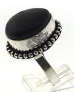 Silver tone Gemstone Ring