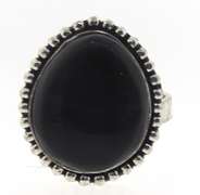 Silver tone Gemstone Ring