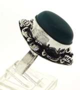 Silver tone Gemstone Ring