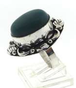 Silver tone Gemstone Ring