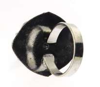 Silver tone Gemstone Ring