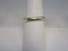 silver tone color stone ring