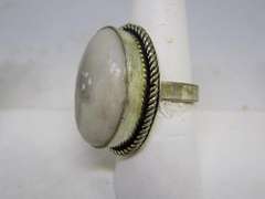 Silver tone Gemstone Ring