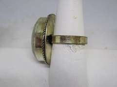 Silver tone Gemstone Ring