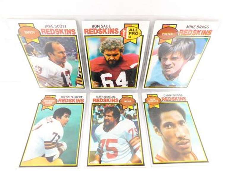 9 Washington Redskins 1979 Football Cards
