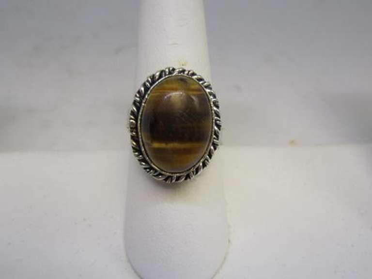 Silver tone Gemstone Ring