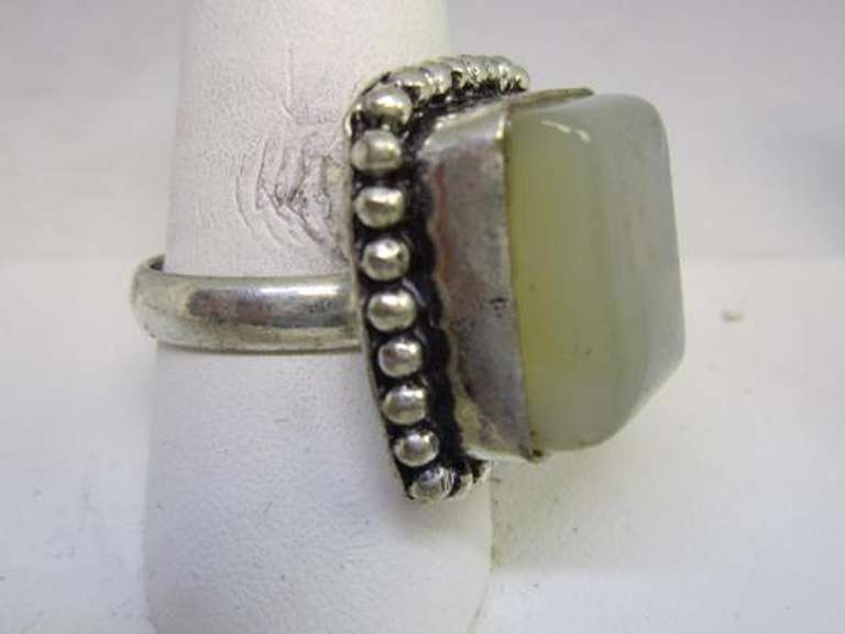 Quartz Silver-tone Color Stone Ring