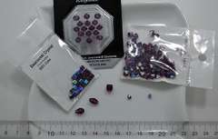 Lot of 183 Ct Amethyst Swarovski Crystal Beads