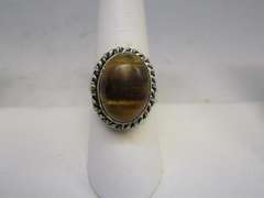 Silver tone Gemstone Ring