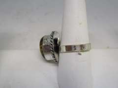 Silver tone Gemstone Ring