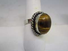 Silver tone Gemstone Ring