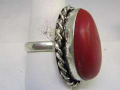 silver tone color stone ring