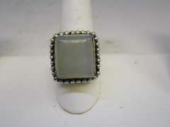 Quartz Silver-tone Color Stone Ring