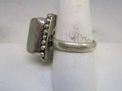 Quartz Silver-tone Color Stone Ring