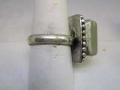 Quartz Silver-tone Color Stone Ring