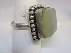 Quartz Silver-tone Color Stone Ring