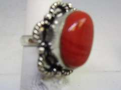 Silver tone Gemstone Ring