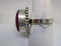 Silver tone Gemstone Ring
